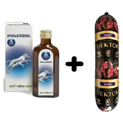 Hyalutidin für Gelenke 125ml + Premium Hektor Hundefutter Riegel mit Lammfleisch 1kg