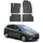 Omac Gummi Fußmatten kompatibel mit Ford C-Max 2010-2019 Automatten Gummi Schwarz 4tlg