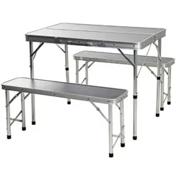 Koopman CAMPINGTAFEL MET BANKEN
