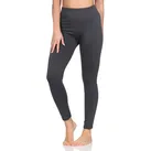 Aurela Damenmode Thermoleggings Winterleggings Damen Skiunterwäsche schwarz Thermo Leggings (2er-Pack) Polarfleece, Nahtloses Hosenteil, Elastisches Gewebe, Blickdicht grau 40/44