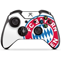 Skin kompatibel mit Microsoft Xbox One Controller Folie Sticker FC Bayern München Logo FCB