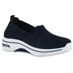 Damen Slip Ons in Dunkelblau