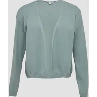 QS Strickjacke mit überschnittener Schulter salbeigrün M