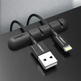 UGREEN Kabelorganisator Selbstklebend 2er-set Schwarz