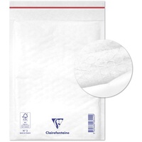 Clairefontaine 7342C - Packung mit 10erhobene Luftpolster-Versandtaschen weiß 150x210