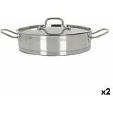Quttin Kasserolle mit Glasabdeckung Quttin 6 L Ø 32,8 cm (2 Stück)