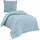 Traumschlaf Uni Musselin bleu 155 x 220 cm + 80 x 80 cm