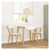 VidaXL Esszimmerstühle 2 Stk. Massivholz Gummibaum