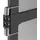 hecht International Fliegengitter Türbausatz Basic 100 x 210 cm Dunkelgrau