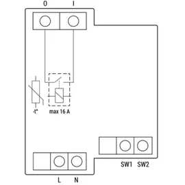 Shelly Pro 1 Hutschienenrelais Bluetooth, Wi-Fi