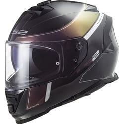 LS2 FF800 Storm Velvet Helm, zwart-donkerrood, 2XL Voorman