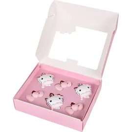 sarcia.eu Hello Kitty SET Weihnachtsbaumkugeln, UNZERBRECHLICH, KUNSTSTOFF-Weihnachtsbaumschmuck, SET 6 Stück