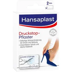 Hansaplast Druckstopp Transparentes Schutzpolster 2 ST