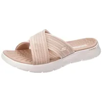 SKECHERS GO WALK FLEX SANDAL IMPRESSED, Damen Schiebe-Sandalen, TAUPE,