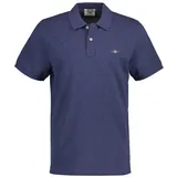 GANT Reg Shield Kurzarm-poloshirt Dark Jeansblue Melange M