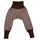 cosilana Schlupf-Babyhose mit Bund Geringelt Braun 50/56