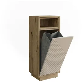 Vicco Beatrice Wäscheschrank 38 x 93 cm Cashmere/Artisan-Eiche Holz