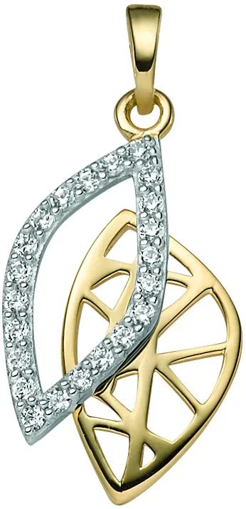 Kettenanhänger 22-243 Gelbgold 333 Zirkonia