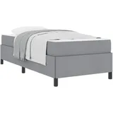 vidaXL Boxspringbett 100 x 200 cm Hellgrau