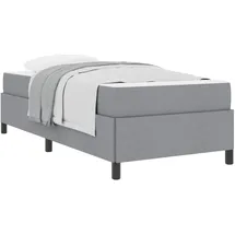 vidaXL Boxspringbett 100 x 200 cm Hellgrau