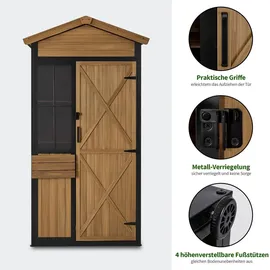 MCombo Gartenschrank 1,17 x 2,75 m Natur