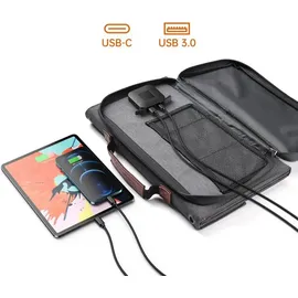 CHOETECH Tourist Usb Solarladegerät, Usb C 36W QC PD grau (Sc006)