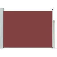 vidaXL Seitenmarkise 120 x 500 cm Braun Polyester