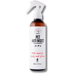 PETS ANTI INSECT - wirksamer Schutz gegen Zecken, Flöhe und andere Insekten 250ml