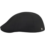 Sterkowski Rusty Herren Cap Winter | Wolle Flatcap Herren | Schiebermütze Herren Winter Gatsby Mütze Herren Newsboy Cap Herren Schirmmütze Herren Baskenmütze Herren 57 cm Schwarz - 57