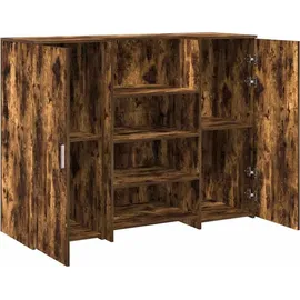 vidaXL Empfangstheke Räuchereiche 135x50x103,5 cm Holzwerkstoff