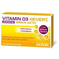 Hevert-Arzneimittel Vitamin D3 Hevert 2000 IE Immun Aktiv Kapseln 60 St.