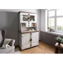 MASSIVMOEBEL24.DE Buffet Mango 106 x 60 x 196 cm Weiß