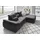 die planbar Eckcouch Polyester L-Form 3-Sitzer Schwarz