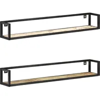 vidaXL Wandregal 120 x 0 x 0 cm Mehrfarbig