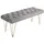 Homcom Sitzbank Bettbank Grau 116 x 44,5 x 49 cm