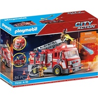 PLAYMOBIL City Action Lastwagen Von Feuerwehr Mit Große Skala 71233 / Neu