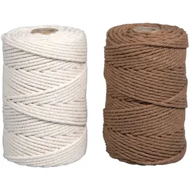 Rayher Makramee Garn Set 2 Spulen 2,2 mm ø 70 m