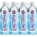 ACTIPH Ionisiertes Alkalisches Quellwasser pH 9+ Gereinigt mit Elektrolyten – Rein und Sanft - 12 x 1 L PET-Flaschen