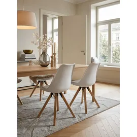 KADIMA DESIGN Esszimmerstuhl Lund Kunstleder weiß 2er Set