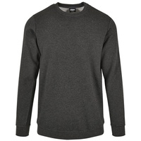 URBAN CLASSICS Basic Terry Crew Grau, 4XL