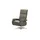 Wohnwert Relaxsessel Mira Leder 81 x 119 x 93 cm Grau mit Relax-Funktion