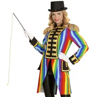 W WIDMANN MILANO Party Fashion - Kostüm Parade Frack, Regenbogen, CSD, Zirkusdirektorin, Gardeuniform, Clown, Showgirl, Faschingskostüm
