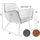designline Sessel BON Kunstleder 80 x 78 x 80 cm Braun
