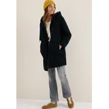 Teddy Mantel mit Kapuze - Blau