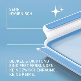 Emsa Frischhaltedose rechteckig blau 16,3 x 11,3 cm 1,5 l