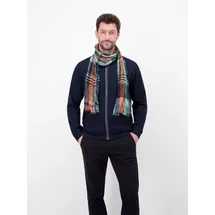 Lerros Schal LERROS "Webschal mit kariertem Farbverlauf", Herren, arctic blau, Materialmix, Modetücher Schal