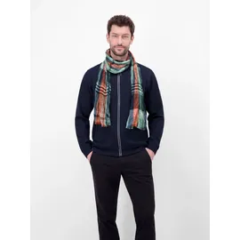 Lerros Schal LERROS "Webschal mit kariertem Farbverlauf", Herren, arctic blau, Materialmix, Modetücher Schal