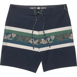 Salty Crew Crew Stripe Badeshorts Cast Blue 34
