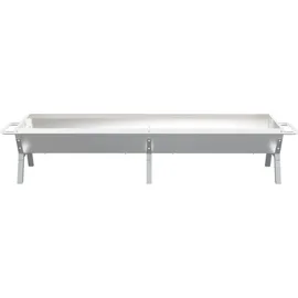 vidaXL Grill Silbern 158x42x31 cm