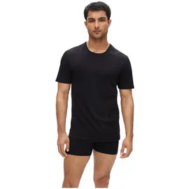Boss T-Shirt RN 3P Classic - Schwarz Baumwolle unifarben, schwarz, NOS